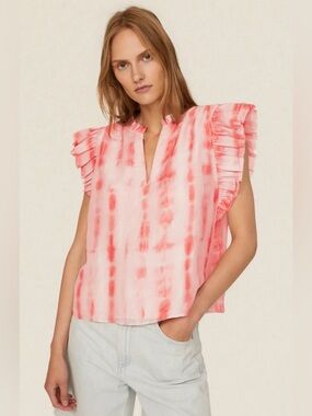 Marie Oliver “Merritt” Pink Tie-Dye Top – Size Medium